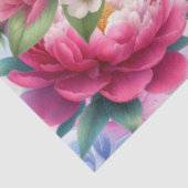 パステルウォーターカラー花模様&蝶デクページ 薄葉紙 (詳細)