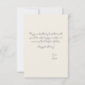 パステルウォーターカラー誕生日カード（カップケーキ付） カード (裏面)