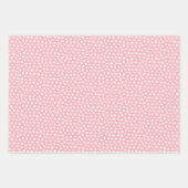 パステルウォーターカラー誕生日ネームアクアコーラル ラッピングペーパーシート (正面3)