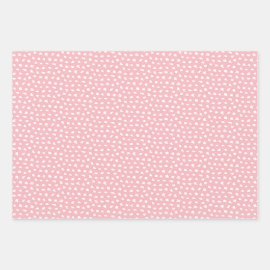 パステルウォーターカラー誕生日ネームアクアコーラル ラッピングペーパーシート (正面3)