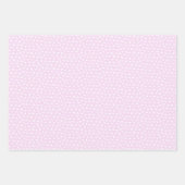 パステルウォーターカラー誕生日名ピンクパープル ラッピングペーパーシート (正面3)