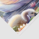 パステルウォーターカラー風光明媚なスワンズデクページ 薄葉紙 (詳細)