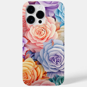 パステルウォーターカラー3-Dルックバラ Case-Mate iPhone 14 PRO MAXケース