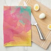 パステルウォーターカラー キッチンタオル (四つ折り)