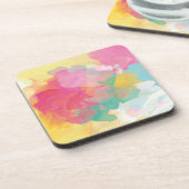 パステルウォーターカラー コースター (左側)