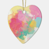 パステルウォーターカラー セラミックオーナメント (左)