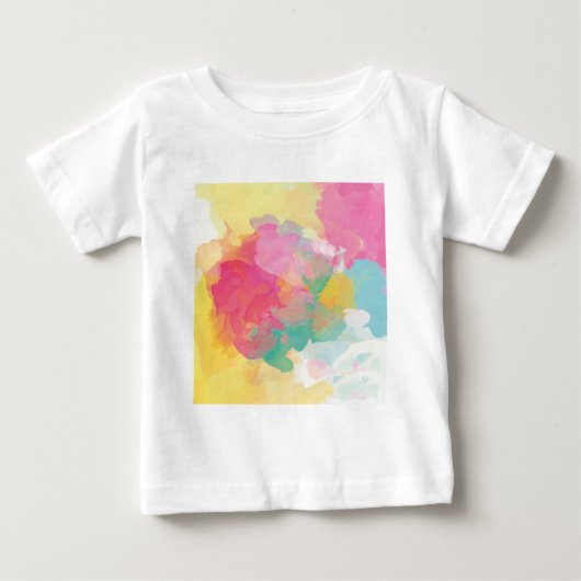 パステルウォーターカラー ベビーTシャツ (正面)