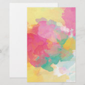 パステルウォーターカラー 便箋 (正面/裏面)