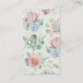 パステルウォータースカラー多肉乳類おむつラッフル エンクロージャーカード (裏面)