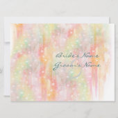 パステルウォーターハートウェディング招待 招待状 (裏面)