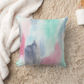 パステルウォーターモダンカラー クッション (ブランケット)