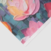 パステルウォーター色の色彩の鮮やか《植物》スイレンデクページ 薄葉紙 (詳細)