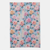 パステルウォーター色彩の鮮やかカラー キッチンタオル (縦)