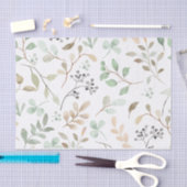 パステルウォーター葉カラーとベリー自然 薄葉紙 (クラフト)