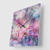 パステルウォールクロックのコンポジション スクエア壁時計 (傾斜)