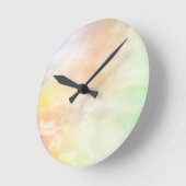 パステルウォールクロック。 ラウンド壁時計 (傾斜)