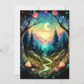 パステルウッズティンバー誕生日 招待状 (裏面)