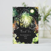 パステルウッドランドベビーシャワー サンキューカード (スタンド正面)