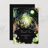 パステルウッドランドベビーシャワー サンキューカード (正面/裏面)