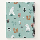 パステルウッドランド動物 ノートブック (裏面)