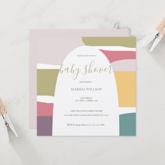 パステルエキゾチック夏のカラースプラッシュ (正面/裏面インサイチュ)