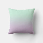 パステルエステティックミントと薄紫グラディエントグラデーション クッション (裏面)