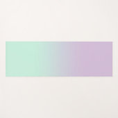 パステルエステティックミントと薄紫グラディエントグラデーション ヨガマット (正面(横))