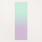 パステルエステティックミントと薄紫グラディエントグラデーション ヨガマット (正面)