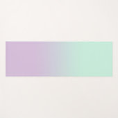 パステルエステティックミントと薄紫グラディエントグラデーション ヨガマット (正面(横))