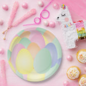 パステルエッグイースターお祝い紙プレート ペーパープレート (パーティー)
