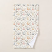 パステルエッグガーデン – パーフェクトイースターデコール バスタオルセット (ハンドタオル)