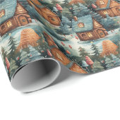 パステルエレガントは森のクリスマスハウスを彩る ラッピングペーパー (ロールコーナー)