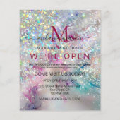 パステルエレガントアルコールインクホログラフィックグリッター チラシ (裏面)