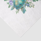 パステルエレガントウォーターカラーウミガメのデクページ 薄葉紙 (詳細)