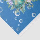 パステルエレガントウォーターカラーウミガメのデクページ 薄葉紙 (詳細)