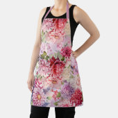 パステルエレガントウォーターカラーフラワー エプロン (インサイチュ)