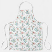 パステルエレガントウォーターカラーボホサボサクタクキュリー エプロン (正面)