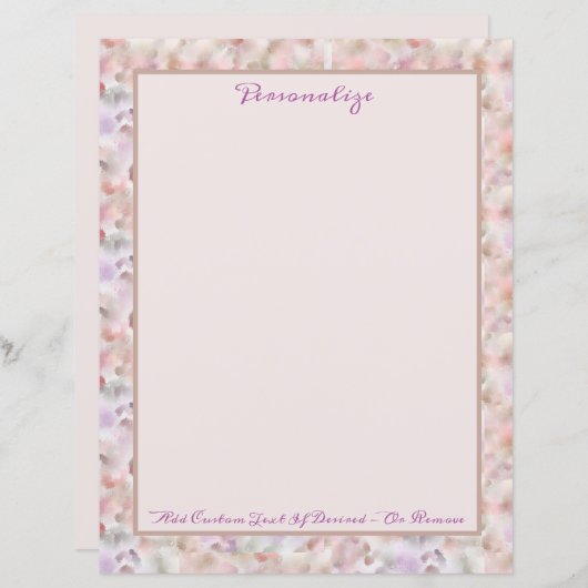 パステルエレガントウォーターカラー抽象芸術のパーソナライズ (正面/裏面)