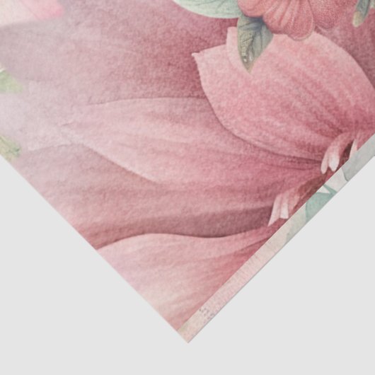 パステルエレガントウォーター色の蝶デクページ 薄葉紙 (詳細)