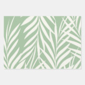 パステルエレガントエキゾチックなパ離れームパターン ラッピングペーパーシート (正面3)