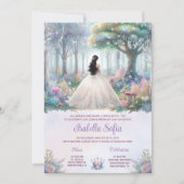 パステルエレガントエンチャントフォレストキンセアニラ 招待状 (正面)