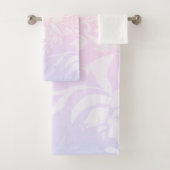 パステルエレガントカラークッションの花柄 バスタオルセット (インサイチュ)