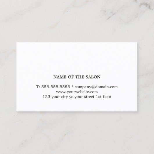 パステルエレガントカラーグラデーションサロン ロイヤリティカード (裏面)