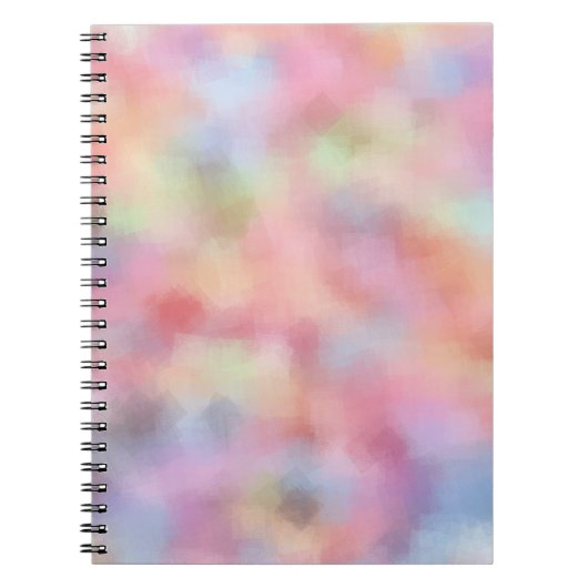 パステルエレガントカラーズテンプレート赤モダン色 ノートブック (正面)