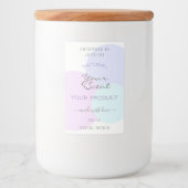 パステルエレガントカラー製品パッケージラベル フードラベル (正面)