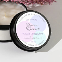 パステルエレガントカラー製品パッケージラベル