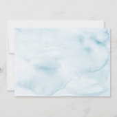 パステルエレガントガーデンウォーターカラーリハーサルディナー 招待状 (裏面)