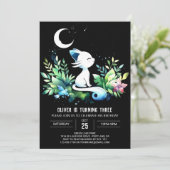 パステルエレガントキャット誕生日 招待状 (スタンド正面)