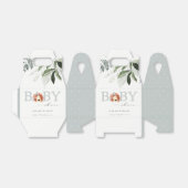 パステルエレガントキュート獅子葉赤ちゃんシャワー フェイバーボックス (折り畳みなし)