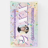 パステルエレガントクラス2025紙吹雪名写真 横断幕 (縦)